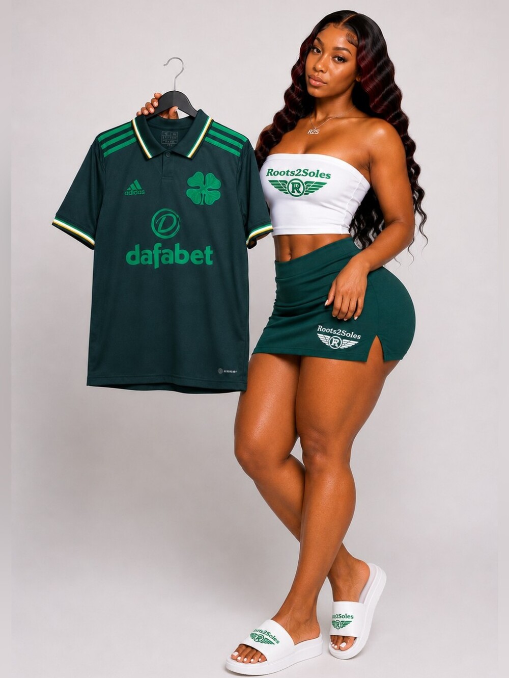 Small Men's Celtic FC adidas Soccer Green 4th Fourth Polo Jersey IC1500 NWT